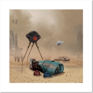 Surreal Desert War Posters and Art